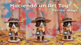 Esculpiendo un perrito mago a partir de una ilustración ✨ Figura personalizada