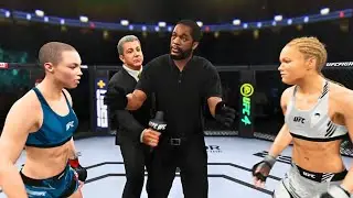 Rose Namajunas vs Manon Fiorot FULL FIGHT | UFC 4 AI Simulation Gameplay (CPU vs CPU)