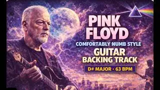 Pink Floyd comfortably numb style guitar  backing track D sharp major 63 BPM
