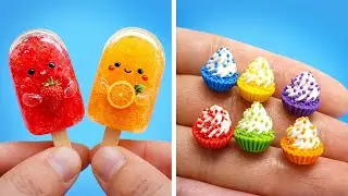🌈 MINI ARTESANATOS DIY 💖 Como Fazer as Cria&ccedil;&otilde;es Mais Fofas em Casa 🏠🧁