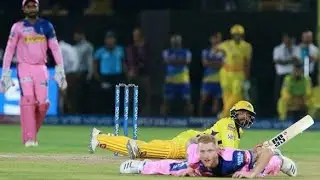 Ravindra Jadeja executes &lsquo;sleeping six&rsquo; against Ben Stokes  | IPL 2019 | RR VS  CSK |