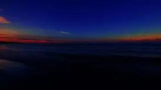 Ocean Waves Night Ambience 🌙 Natural Sleep Sounds