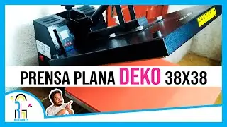 Como Usar a Prensa Plana DEKO 38x38 Para Sublimação #RiggArts