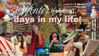 cozy winter vlog! 🎄❄️ reading my christmas TBR, a bookstore bar ☕️ baking, Rockefeller, holiday fun