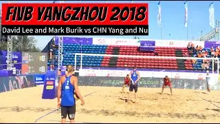 FIVB Yangzhou 2018 USA Gold Medalist David Lee and Mark Burik vs CHN Yang and Nu