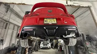 RK Titanium Exhaust Install On My MK5 Supra 