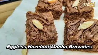 Eggless Coffee Brownie | Mocha Brownie | Easy Brownie Recipe No Cocoa Powder, Curd, Condensed Milk