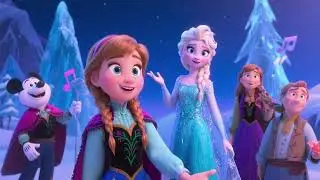 Glacier Road Queen Elsa 2 ❄️👑🚗 | Winter Adventure Song for Kids