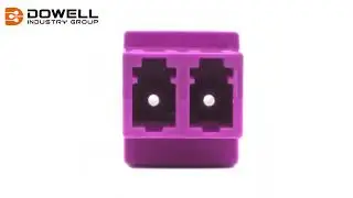 High Quality LC/PC OM4 Multimode Duplex High-low Type Adapter China Dowell
