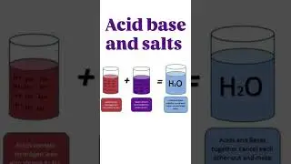 Acid bases and salt #ytshorts #chemistry #factsaboutscience #science#acidbase #education #science#yt