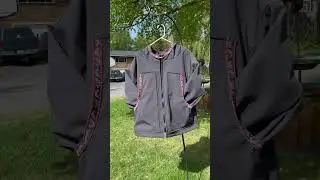 Made mom gortex coat, traditional regalia style. Kuspuk parka. #alaskanative #indigenous #regalia