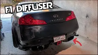THE BEST G35, G37, 350z, 370z F1 DIFFUSER!