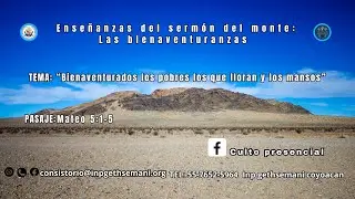 PARTE I - Enseñanzas del sermón del monte: Las bienaventuranzas. Mateo 5:1-5