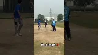 Hard length delivery 🧨#cricket #ytstudioes #viral #shortsvideo #cricket