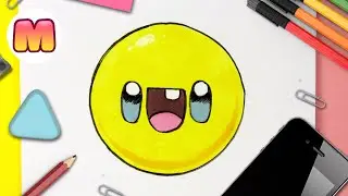 How to draw a KAWAII EMOJI 😃 You will do it STEP BY STEP and very EASY 😃 Make easy kawaii drawings