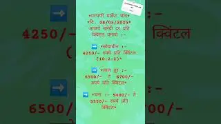 परभणी मार्केट भाव चना,सोयाबीन, तूर.. #todaymarketrate #मार्केट_भाव