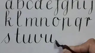 handlettering - how to write in calligraphy - for beginners