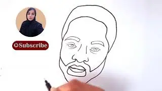 how to draw Will Smith easy step by step | Bahar Artist