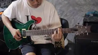 PRS Tremolo - Drak Green Guitar test