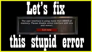 How to increase your addon memory limit [Vanilla / Classic World of Warcraft Tips]