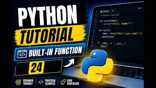 Python Tutorial #24 | Python Built-in Functions | 15 Must-Know Functions for Beginners 🚀