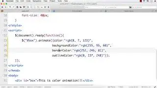 jQueryUI - Effects 3 - Color Animation
