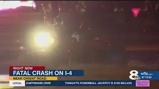 Deadly Crash Shuts Down I-4 Near Orient Road | FHP Investigating in Hillsborough County