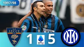 Lecce : Inter 1:5 &bull; 1997/98 &bull; Serie A &bull; 2 goals by Ronaldo