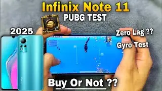 Infinix Note 11 Pubg Test !!🥵😤 | Infinix Note 11 Pubg Graphics Test | Fps Test | Gyro & Battery Test