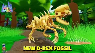 How to get D-Rex Fossil Badges in Morphs World [ DINO FOSSIL HUNT🦴]