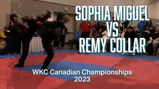 🤜🏻💥 Sophia Miguel VS Remy Collar -  Sparring at WKC Canadian Championships 2023