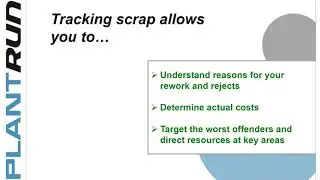 Scrap reduction in manufacturing