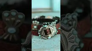 Our new brown tooled leather belt with turquoise stone concho is a must-have for any cowgirl