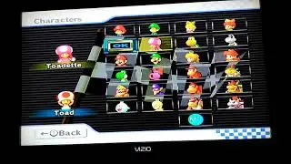 Mario Kart Wii Toadette and Toad Select Character Voice Clips
