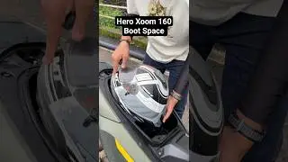 Hero Xoom 160 Boot Space Test | Can It Fit a Helmet? | Times Drive #shorts