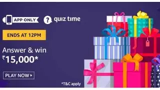 Amazon Quiz Answers Today | Win 15000 Amazon Pay Balance | 6 April 2020