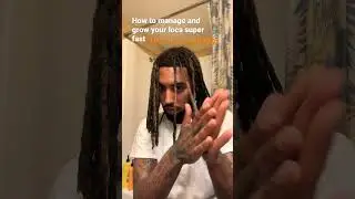 How to grow your dreads fast #dreadlocks #dreads #locs #loctutorial #frizz #locmaintenance