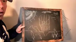 ASMR Drawing on a Chalkboard￼ - 1 Minute ASMR