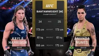 KAYLA HARRISON vs AMANDA NUNES CHAMPIONSHIP FIGHT | UFC5 4K 60FPS