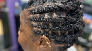 How to Retwist and Style Short Locs 