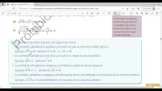 RADICACIÓN DE NÚMEROS ENTEROS PÁG  56