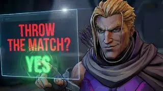 When someone throws the match