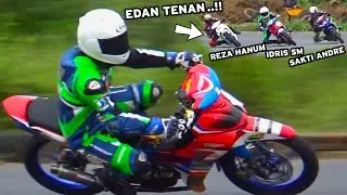 PERTARUNGAN TRIO ⚡️ IDRIS SM ⚡️ SAKTI ANDRE ⚡️ REZA HANUM ⚡️ BEBEK 4TAK TUNE UP 125cc MP2 MIX OPEN💥