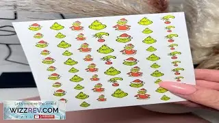 The Grinch Green The Hand Christmas Nail Decals Nail Art Water Decals