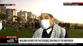 Muslims gather in Sea Point for the possible sighting of the new moon