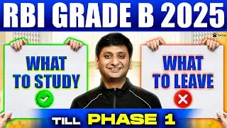 RBI Grade B Preparation Strategy 2025 Phase 1 | How to Prepare/ Crack for RBI Grade B Officer Exam