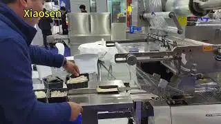 500s Mushroom tray wrapping and packing machine