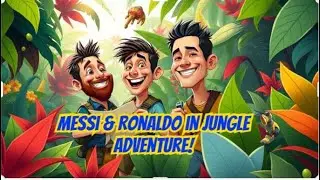 Messi and Renaldo interesting story in jungle |football legends |wild insight|