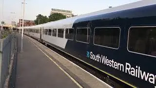 2X SWR Class 442s departing Basingstoke