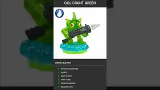 Skylanders alle Varianten von Gill Grunt 💦🎉 | #skylanders10 #shorts